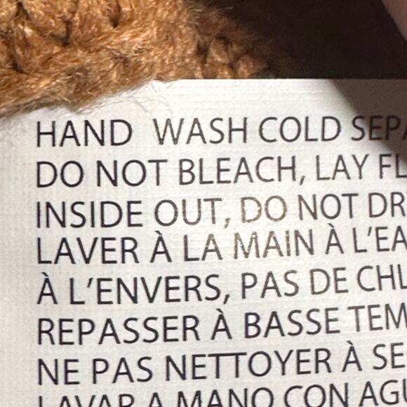 Black Tape_ Baked Clay Pointelle Pullover V-Neck Sweater Small - Picture 9 of 9